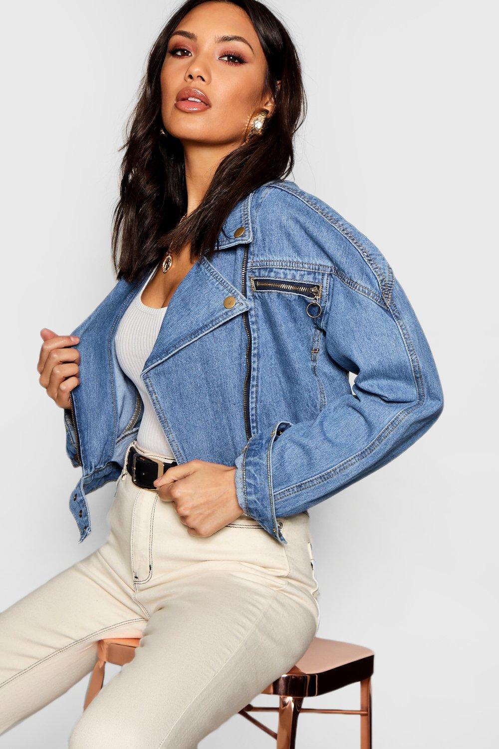 Z Supply Women's Cropped Denim Jacket